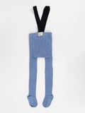 YO! Boy's Blue Cotton Tights with Suspenders | RAB-0047BB