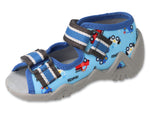 Befado Blue Daycare Slippers / Sandals SNAKE | 350P036