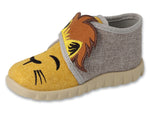 Befado Mustard Daycare Slippers / Sneakers with Lion Pattern FLEXI | 465P109