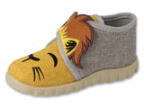Befado Mustard Daycare Slippers / Sneakers with Lion Pattern FLEXI | 465P109