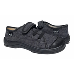 Waldi Dark Gray/Black Sneakers | 224-0-2