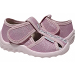 Waldi Girls' Sparkle Pink Closed-Toe Sandals MASHA | 268-550