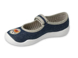 Befado Dark Blue Daycare Slippers / Sneakers with Tiger Pattern - BLANCA | 114X498