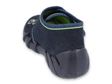 Befado Dark Blue Daycare Slippers / Sneakers with Car Pattern SPEEDY | 523P018