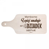 Printed Decorative Cutting Board with Inscription - Gift for Grandfather | 8316-Dziadek