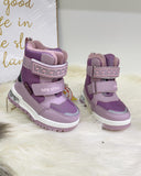 Girls Purple Snow Boots | 8P