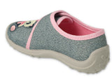 Befado Dark Gray Bear School-Daycare Slippers / Sneakers BOOGY | 660X050