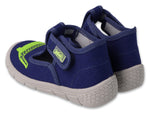 Befado Dark Blue Daycare Slippers / Sneakers with Crocodile Pattern HONEY | 631P021