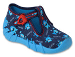 Befado Dark Blue Daycare Slippers / Sneakers whit Ufo Pattern SPEEDY | 110P476