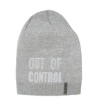 Boys' Gray Printed Beanie ~6-12 years | 40/191-E