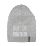 Boys' Gray Printed Beanie ~6-12 years | 40/191-E
