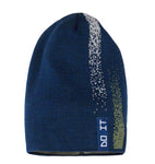 Boys' Dark Blue Printed Beanie ~6-12 years | 42/214-I
