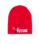 Boys' Red Printed Beanie ~6-12 years | 44/203-E