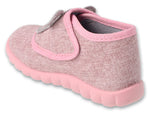 Befado Pink Daycare Slippers / Sneakers with Bear Patch - HONEY | 454P037