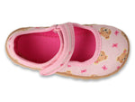 Befado Pink Daycare Slippers / Sneakers with Bear Pattern - FLEXI | 460P018