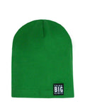 Boys' Green Beanie with Patch ~ 6-12 years | 46/214-E