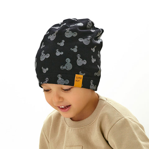 Boys' Black Hat with Mickey Print - 4-5 Years | 48/086
