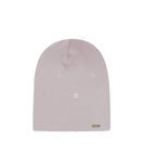 Girls' Powder Pink Cotton Beanie with Golden Print ~ 4-10 years | 48/108-B