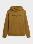 4F Men's Mustard Hooded Graphic Sweatshirt | SM0773-74S