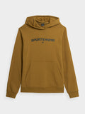 4F Men's Mustard Hooded Graphic Sweatshirt | SM0773-74S