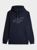 4F Men's Navy Blue Hooded Graphic Sweatshirt | SM694-30S