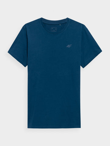 Men's 4F Dark Blue T-shirt with Logo | TSHM0876-32S