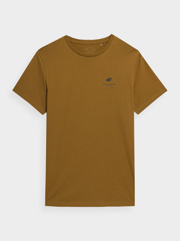 Men's 4F Mustard T-shirt with Logo | SHM0951-74S