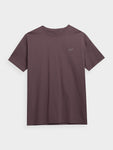 Men's 4F Brown T-shirt with Logo | SHU0885-81S