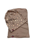 Girls' Beanie with Golden Hearts Pattern and Tube Scarf Set ~2-6 years | SERCA