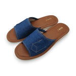 Women's Blue Jeans Slippers | K-1163
