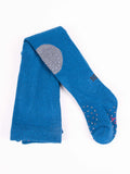 YO! Boys' Dark Blue Cotton Crawling Tights with ABS on Feet and Knees | RAB-0025C-LOADING