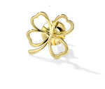 Gold 4 Leaf Clover Pin - Brooch - Broszka | RIO-06a