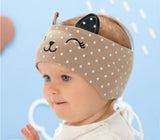 Beige Cotton Headband with Ears ~ 0-12 months  | 50/004-A