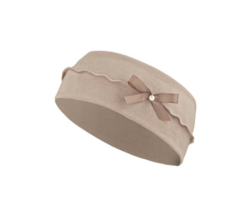 Beige Headband with Bow ~ 6-12 years  | 50/070-B