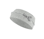 Gray Cotton Headband with Bow ~ 6-12 years  | 50/070-D