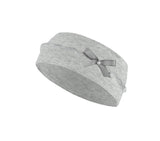Gray Cotton Headband with Bow ~ 6-12 years  | 50/070-D
