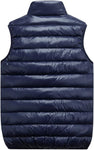 Men's Dark Blue Quilted Vest | 88648
