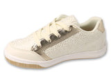 Befado Beige and Gold Sneakers with Leather Insole - ZIPP | 514X016