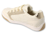 Befado Beige and Gold Sneakers with Leather Insole - ZIPP | 514X016