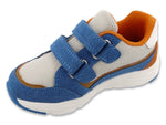 Befado Blue and Gray Sneakers with Leather Insole - SMILE | 514X024