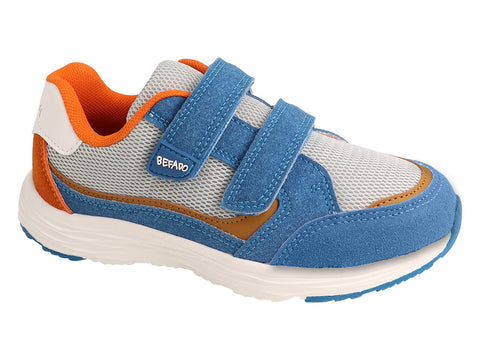 Befado Blue and Gray Sneakers with Leather Insole - SMILE | 514X024