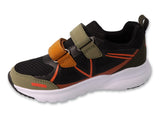 Befado Black and Olive Sneakers with Velcro Fastening - TRACK | 516X403