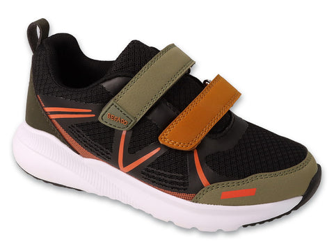 Befado Black and Olive Sneakers with Velcro Fastening - TRACK | 516X403