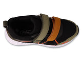 Befado Black and Olive Sneakers with Velcro Fastening - TRACK | 516X403