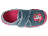 Befado Gray Daycare Slippers / Sneakers with Unicorn Pattern - BLANCA | 122X016