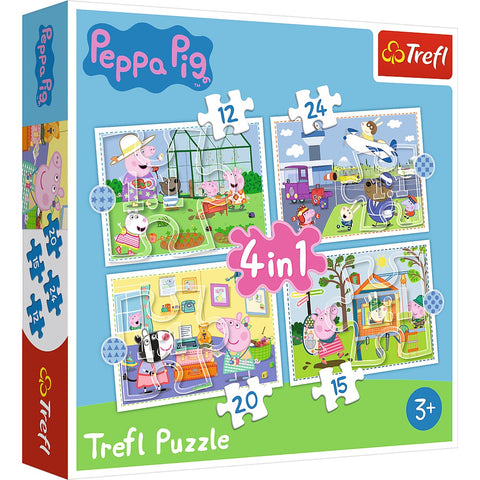 Peppa Pig 4 in 1 Jigsaw Puzzle - Holiday Memory | 34359