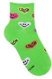 Kids' Neon Green Ankle Socks  | CSG200-538-NGR