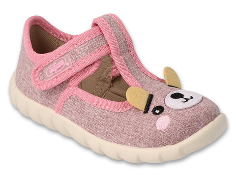 Befado Pink Bear Daycare Slippers / Sneakers FLEXI | 627P0021