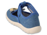 Befado Dark Blue Bear Daycare Slippers / Sneakers | 627P0031