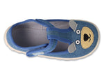 Befado Dark Blue Bear Daycare Slippers / Sneakers | 627P0031